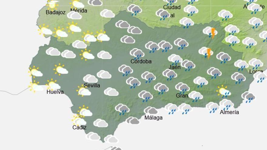 La Aemet avisa de un giro brusco del tiempo en Andalucía: de las lluvias al calor anómalo y otra vez al frío
