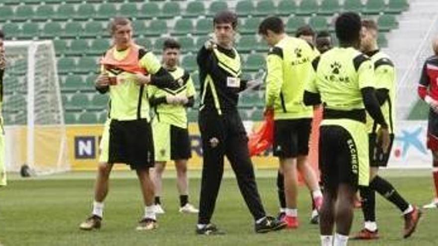 Pacheta, durante un entrenamiento