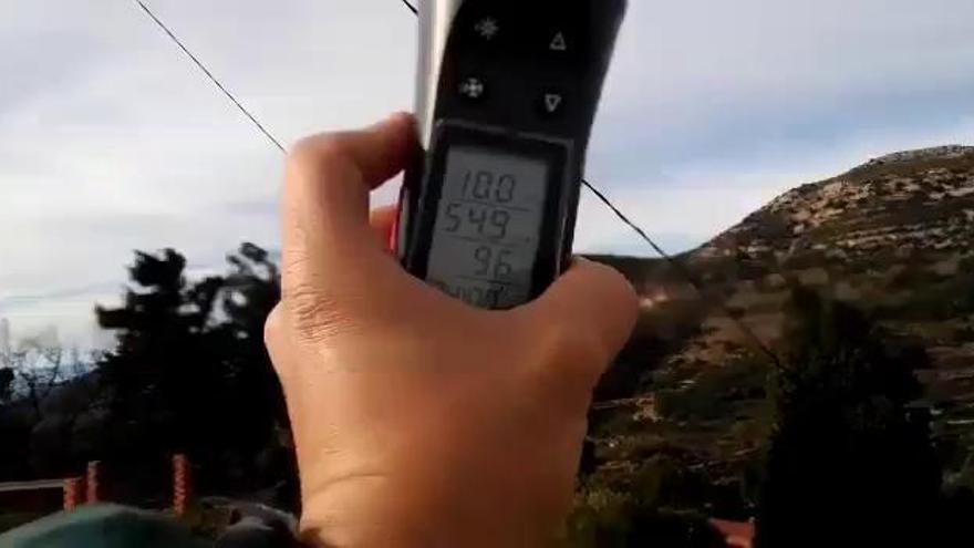 Rachas de viento de hasta 135 km/h en algunos puntos de la Comunitat Valenciana.