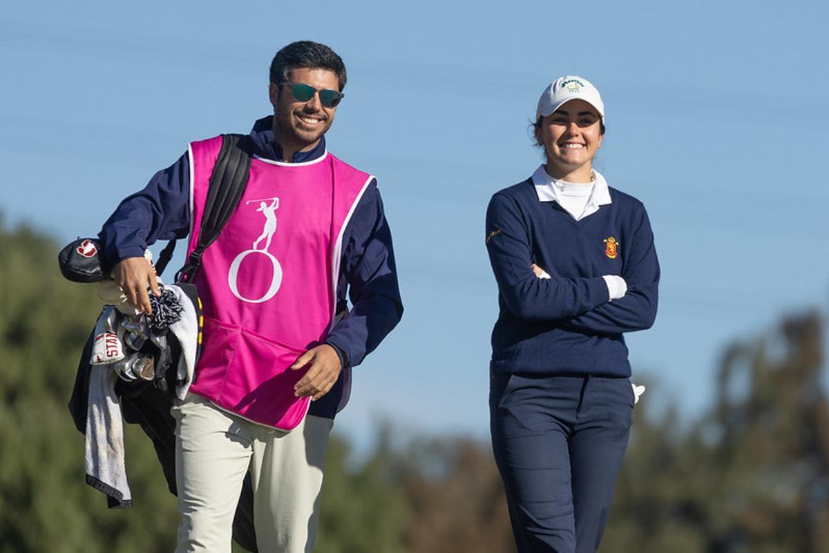 Andrea Revuelta, the best amateur in the Open, in twentieth place