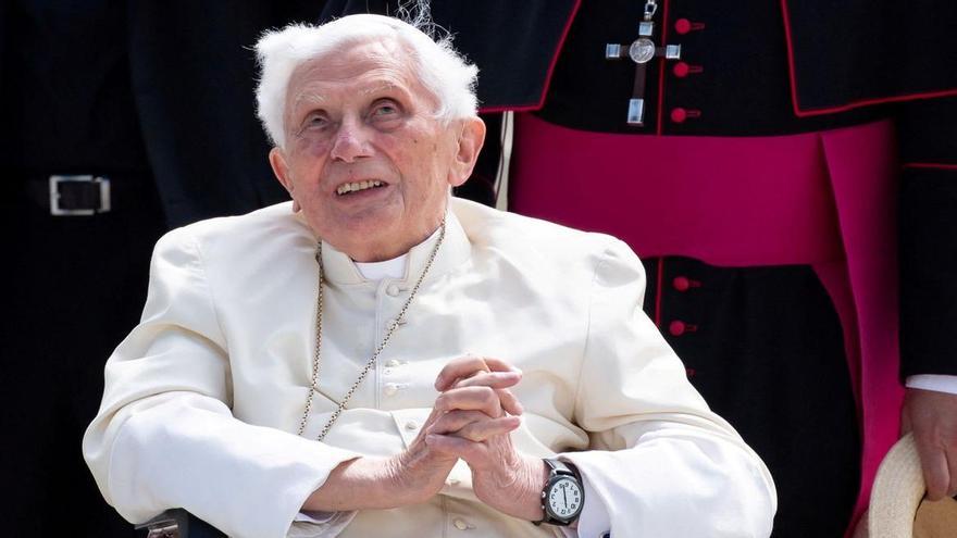 L&#039;expapa Benet XVI en una imatge d&#039;arxiu