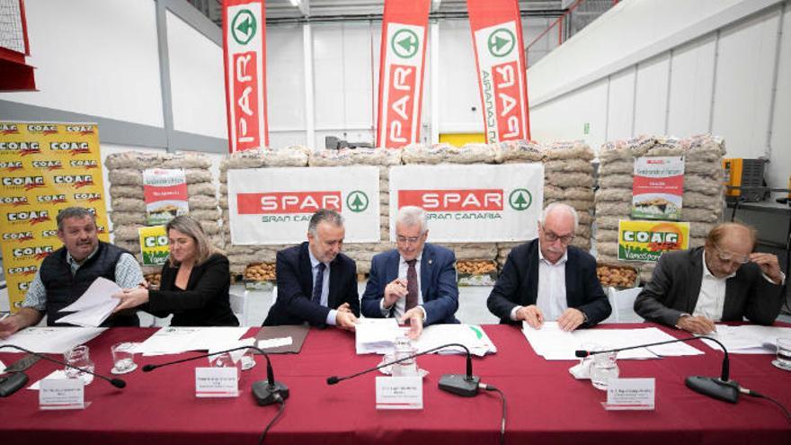 SPAR Gran Canaria, COAG y los productores de papas potencian por décimo año la venta de las producciones isleñas.