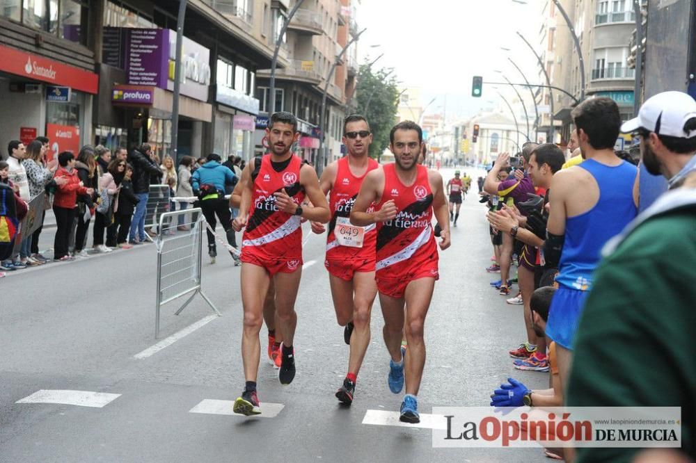 Murcia Maratón y 10 k. Paso por la Gran Vía