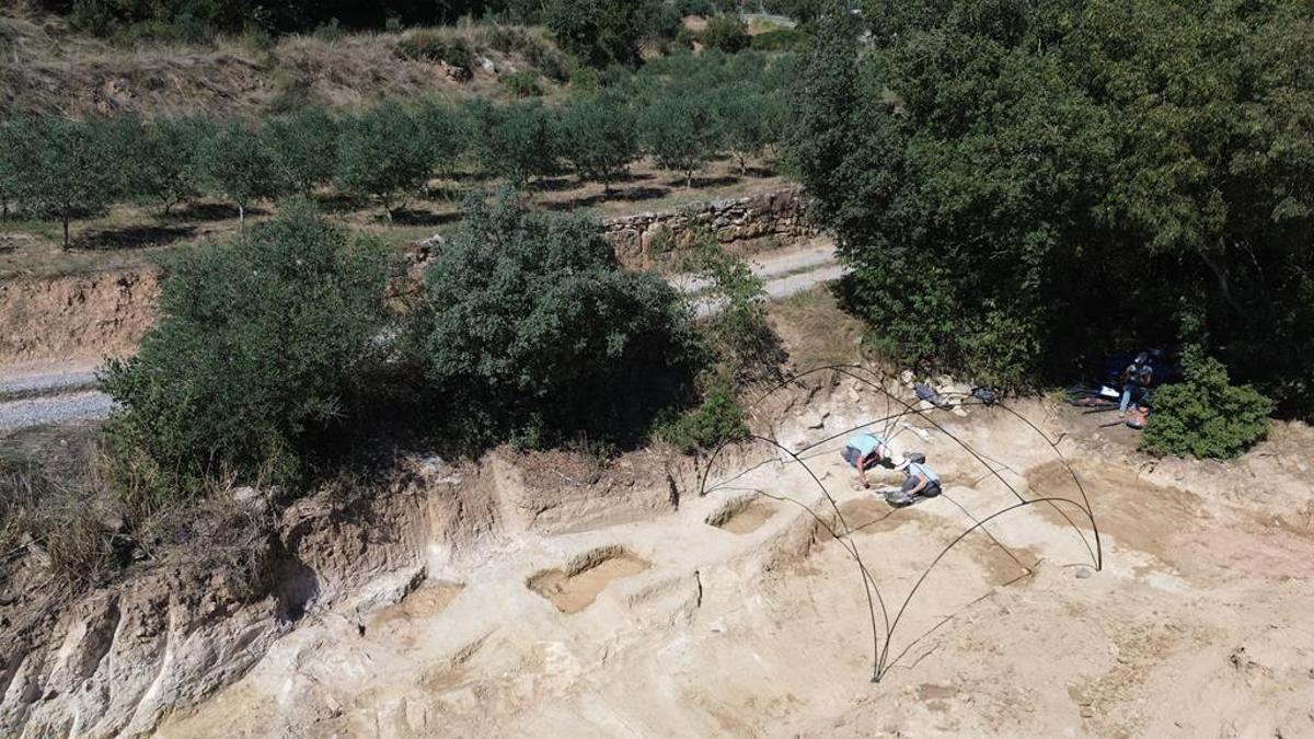 La fossa de l'Era de Cal Lico, a Alentorn