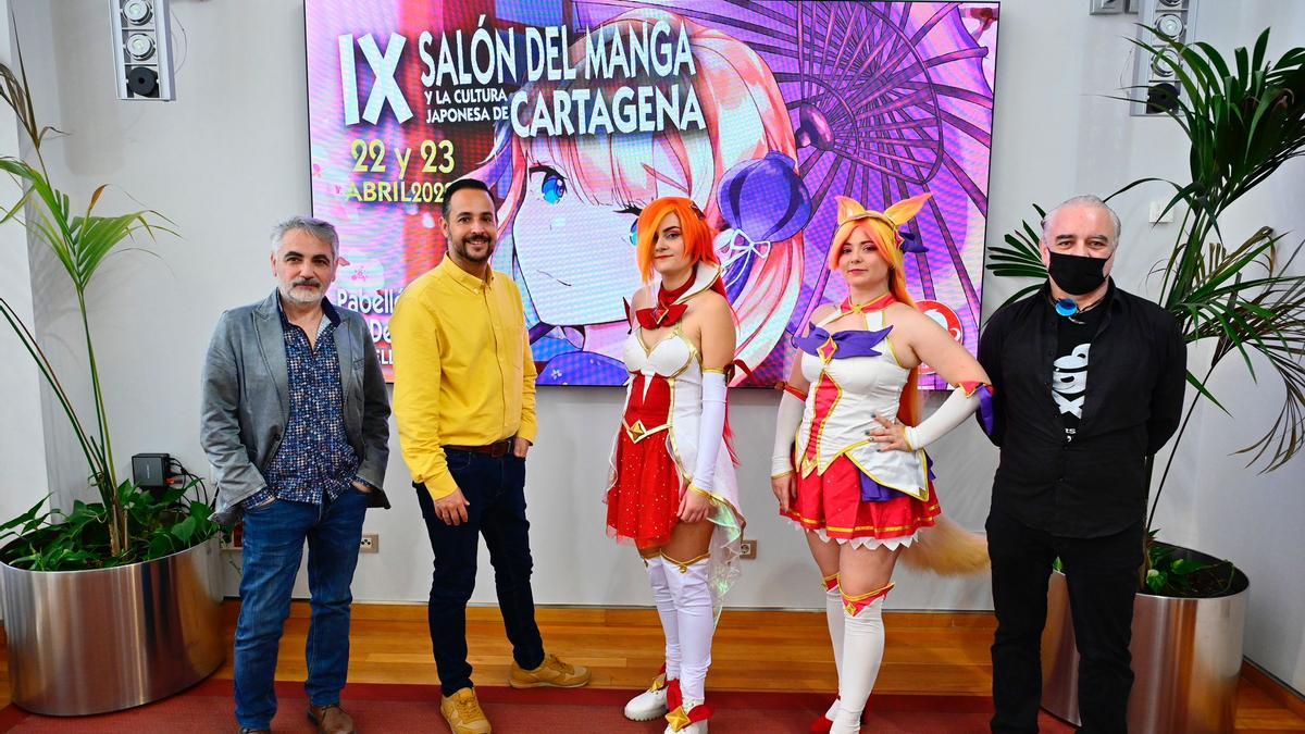 Presentación del IX Salón del Manga de Cartagena, este lunes.