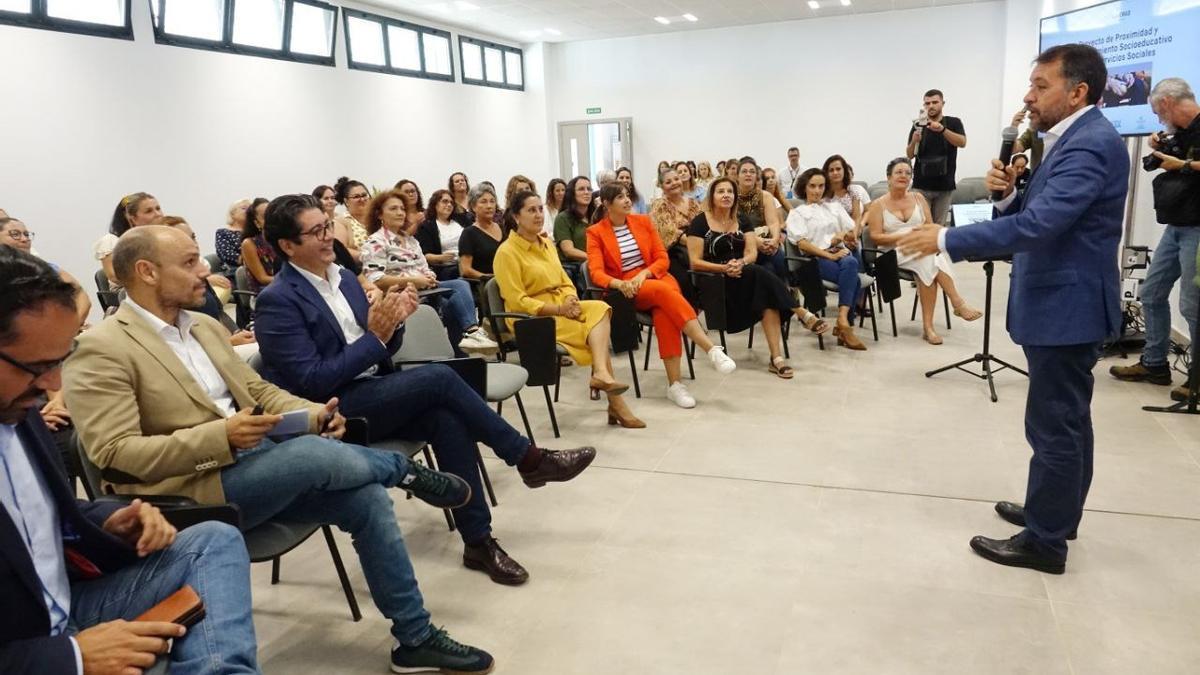 Un momento de la presentación del proyecto de empleo de Santa Cruz.