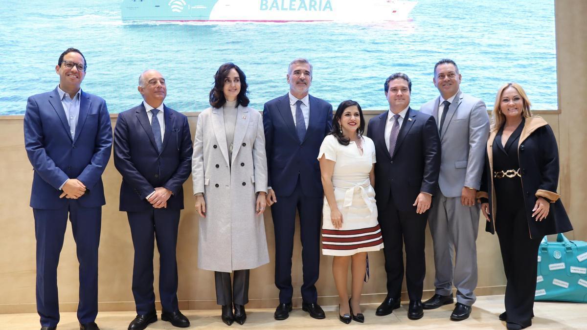 La presentación de la nueva ruta de Balearia en Fitur.