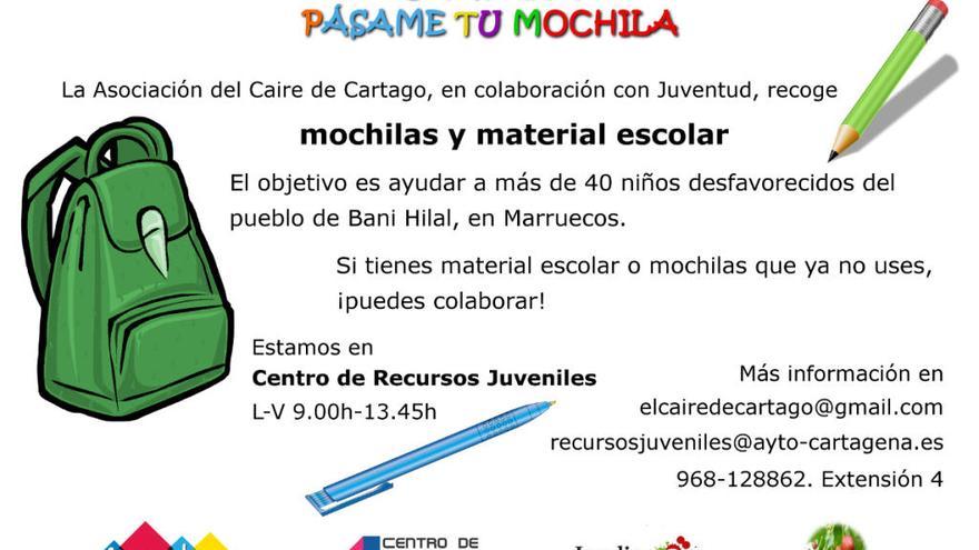 Recogen mochilas usadas para ayudar a niños en riesgo de exclusión social