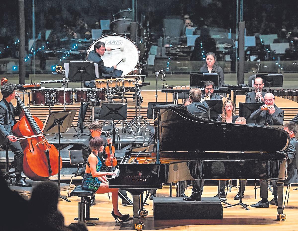La pianista Yuja Wang y la Mahler Chamber Orchestra.