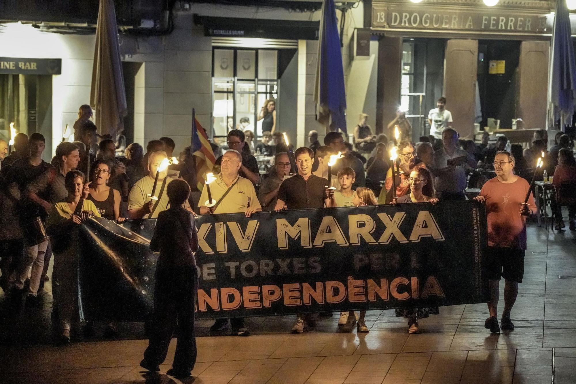 La Marxa de Torxes de Manresa, en imatges