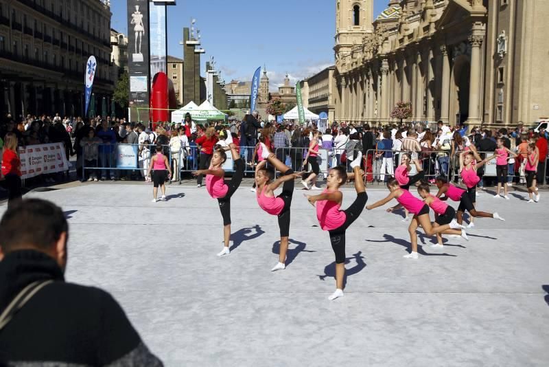 Fotogalería del 'Día del deporte' en la plaza del Pilar