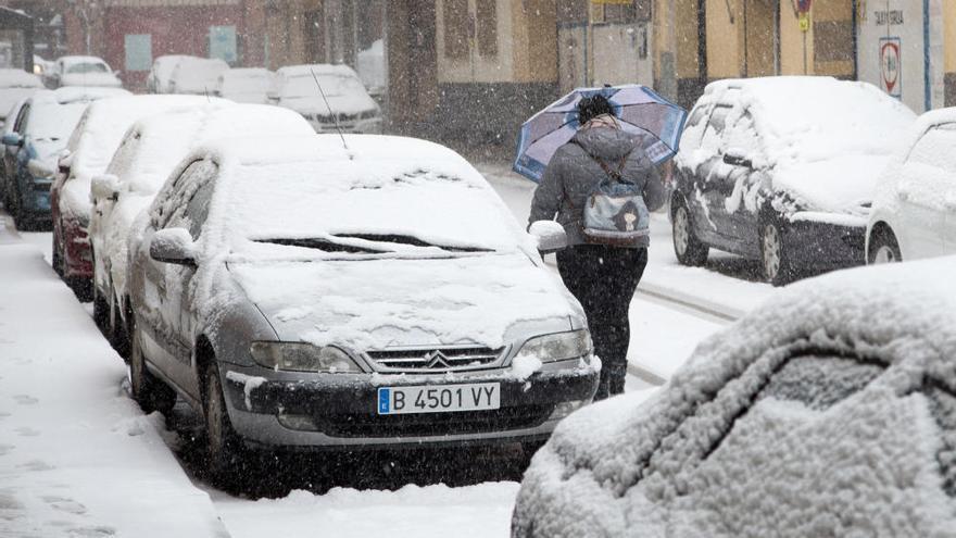 Intensa nevada en Caravaca