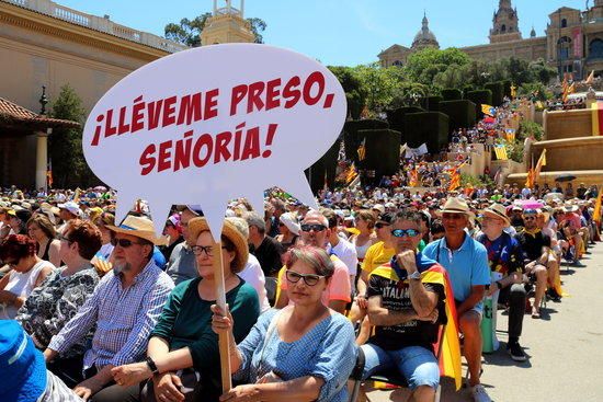 Acte a favor del Referèndum a Barcelona