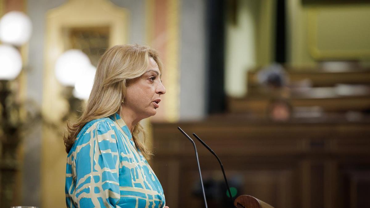 Cristina Valido, durante su intervención en el Congreso.