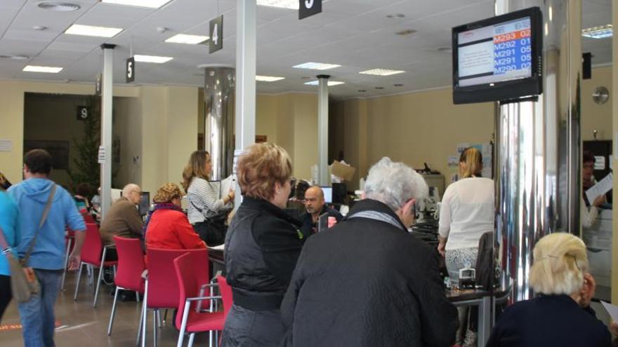 Imagen de las oficinas del Prop, atendidas por personal municipal en funciones de registro