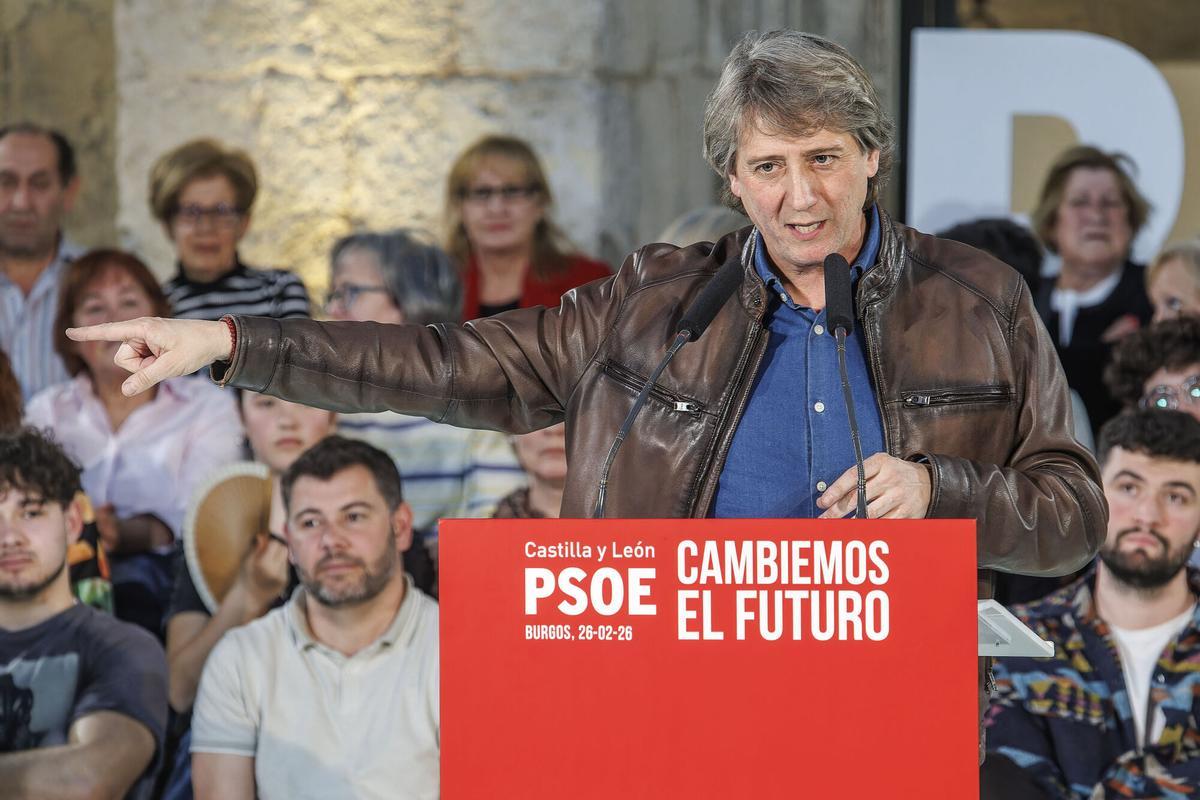 El candidato del PSOE a la presidencia de la Junta de Castilla y León, Carlos Martínez.