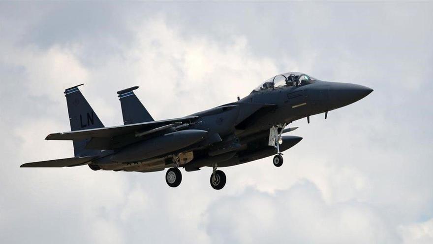 Localizado muerto el piloto del caza F-15 estadounidense siniestrado en aguas de Reino Unido