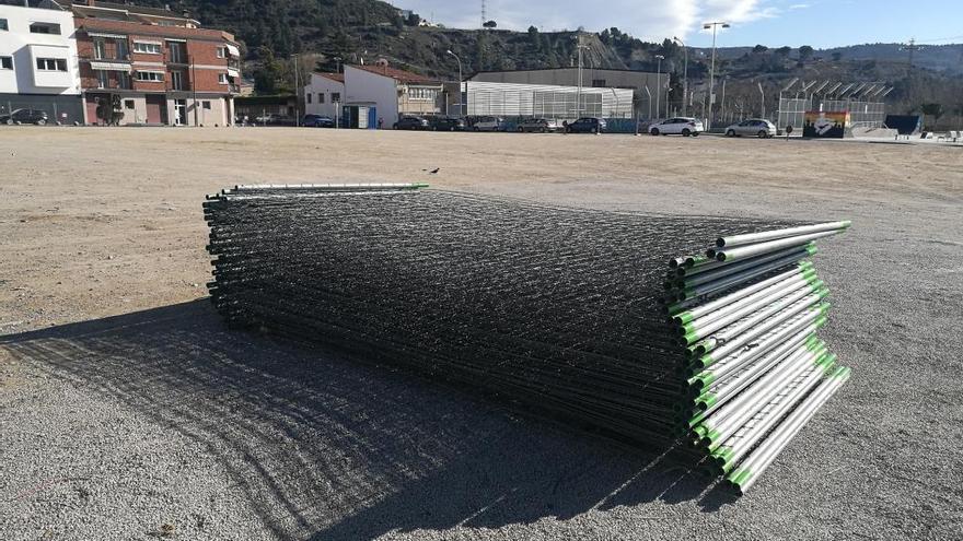 L&#039;esplanada ja s&#039;ha començat a tancar per fer-hi les obres