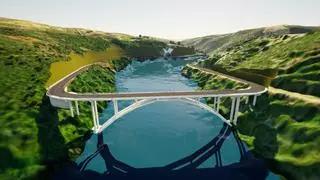 Las primeras imágenes del nuevo puente que unirá Cáceres con las playas de Portugal