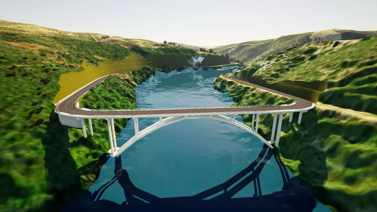 Las primeras imágenes del nuevo puente que unirá Cáceres con las playas de Portugal