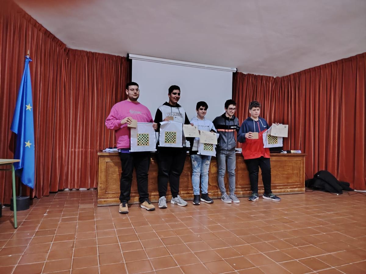 Ganadores de II Torneo de Ajedrez del IES Universidad Laboral