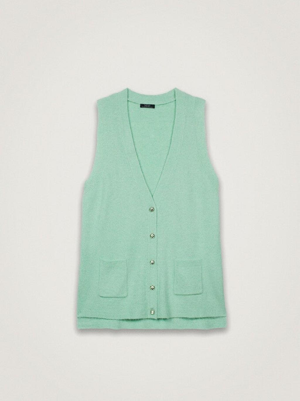 Chaleco de punto verde de Parfois