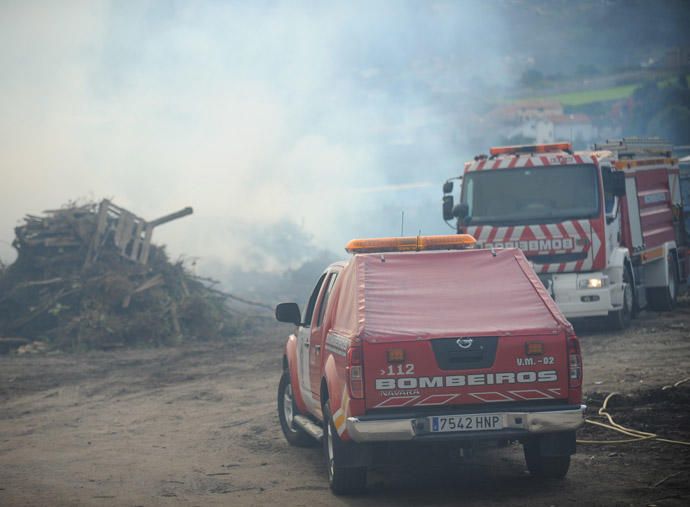 Incendio en una planta de compostaje de Arteixo