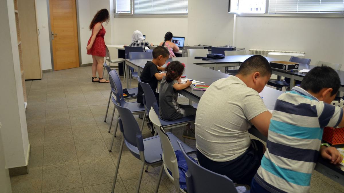 Aula lingüística en ediciones pasadas, antes de la pandemia.