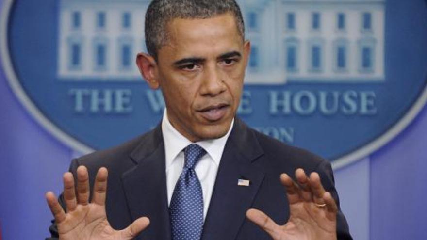 Barack Obama, en rueda de prensa.