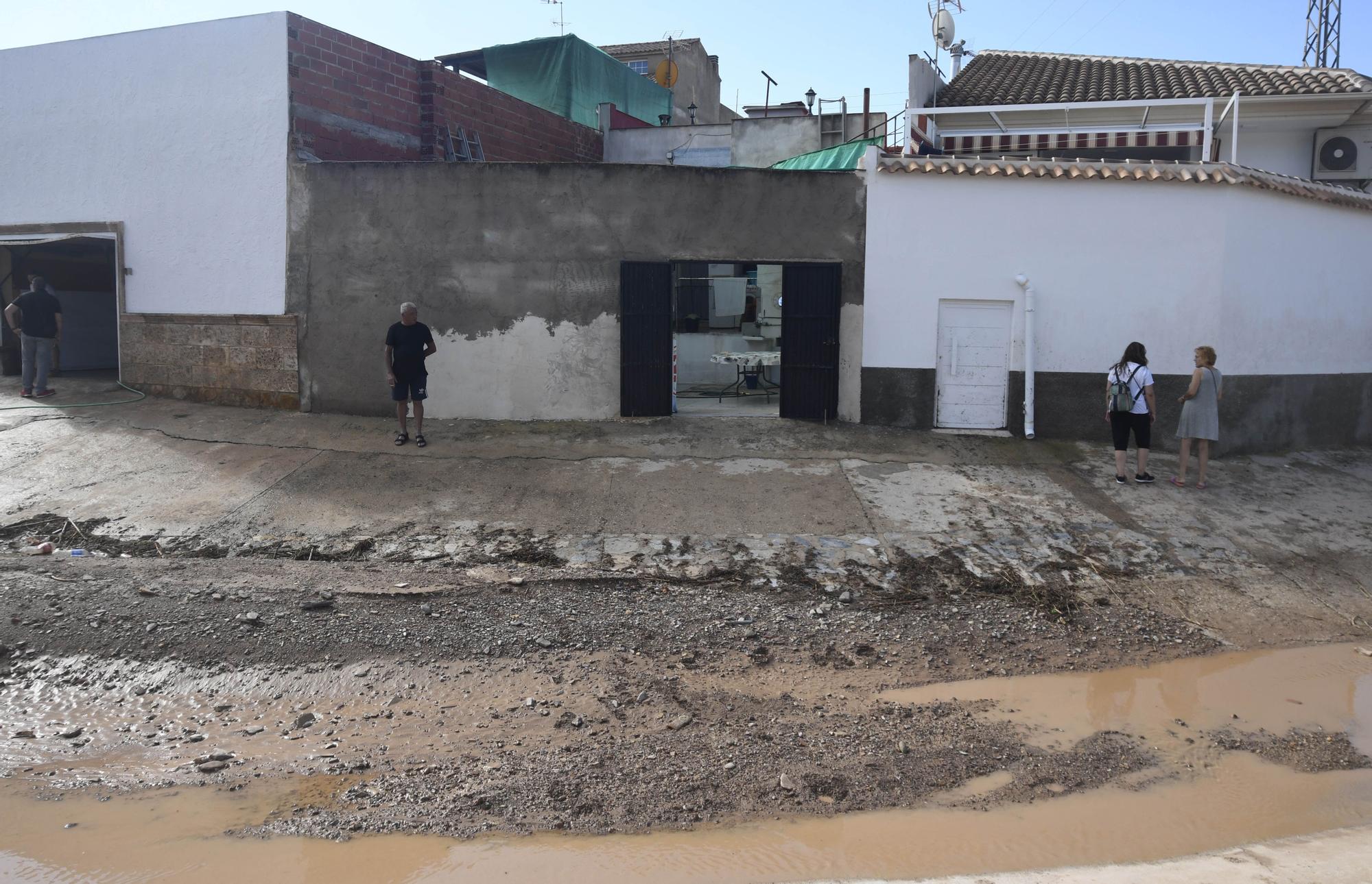 Los estragos del temporal en Javalí Viejo, en imágenes