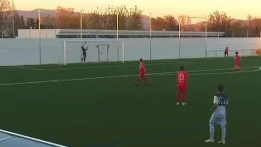 Alberto Jiménez, gran gol amb la Marca de l'Ham