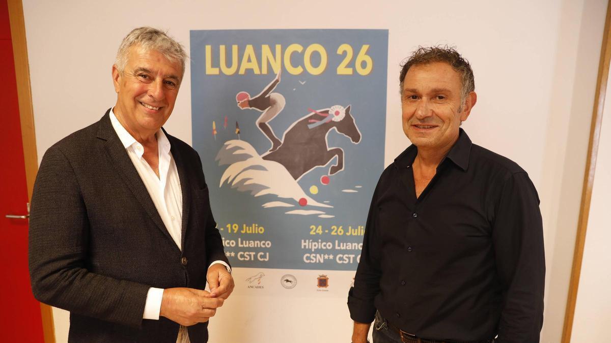 Por la izquierda; Santiago Núñez y Jorge Suárez durante la presentación del certamen.