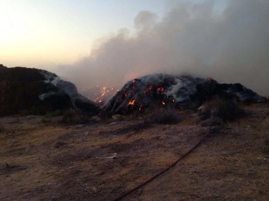 Incendio en la cantera de Fontcalent