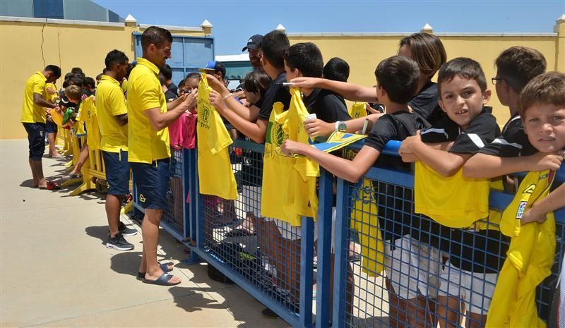 Fase final del entrenamiento de la UD Las Palmas