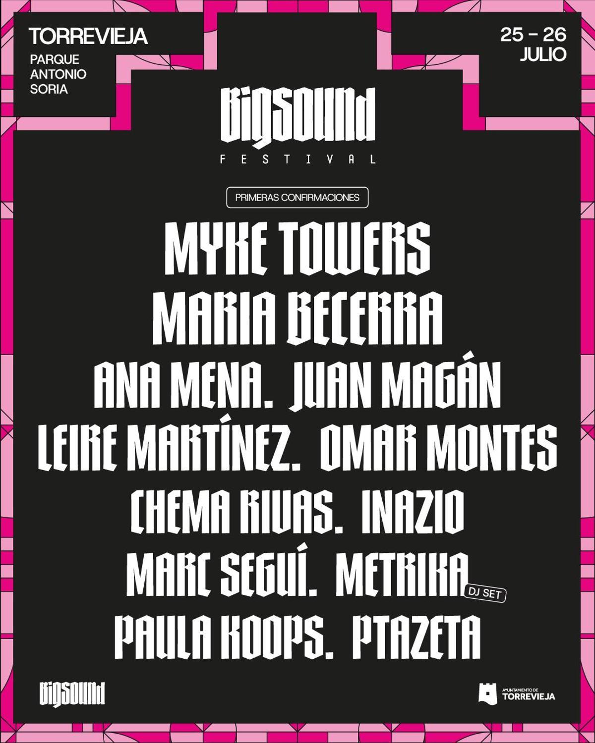 CARTEL BIG SOUND TORREVIEJA 2026