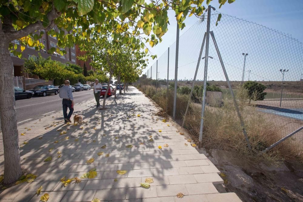 Abandono en la zona del Palmeral de San Gabriel