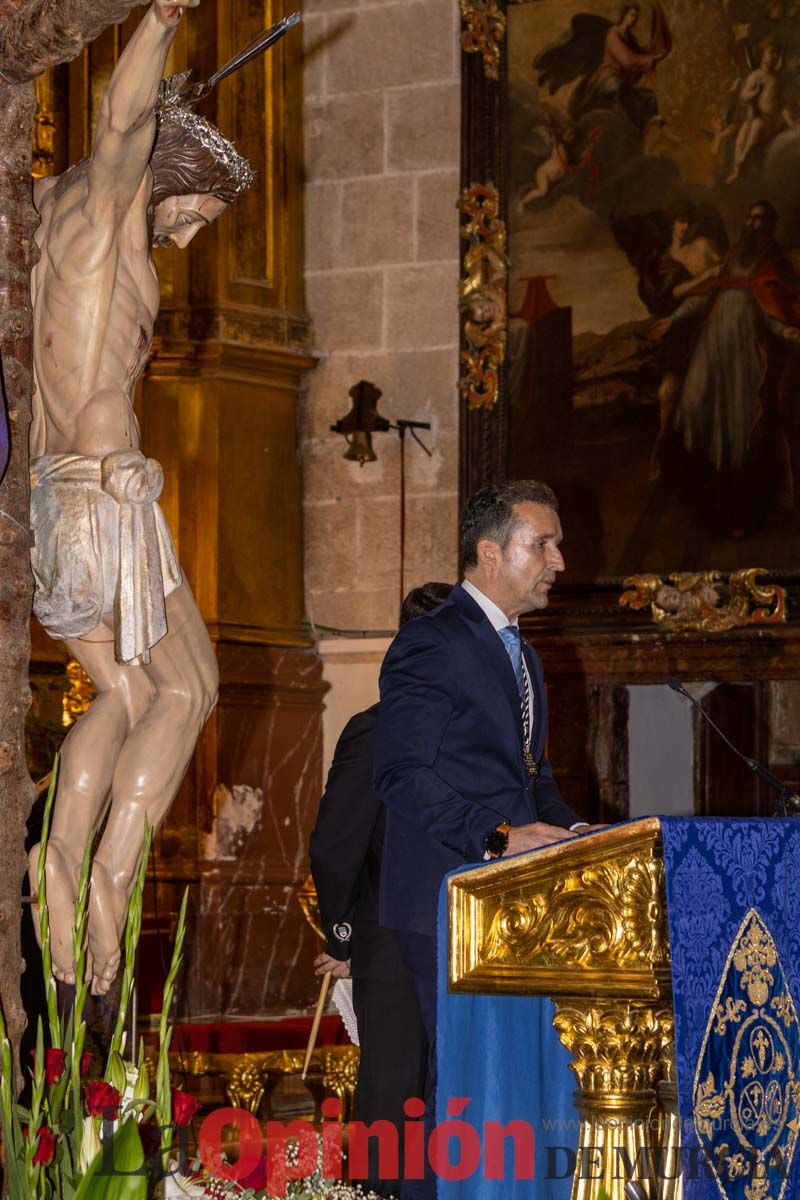 Pregón de Semana Santa en Caravaca por Álvaro Peña