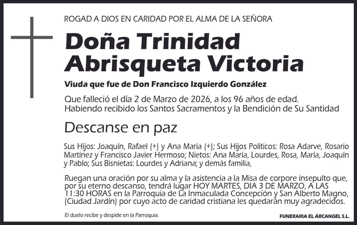 Trinidad Abrisqueta Victoria