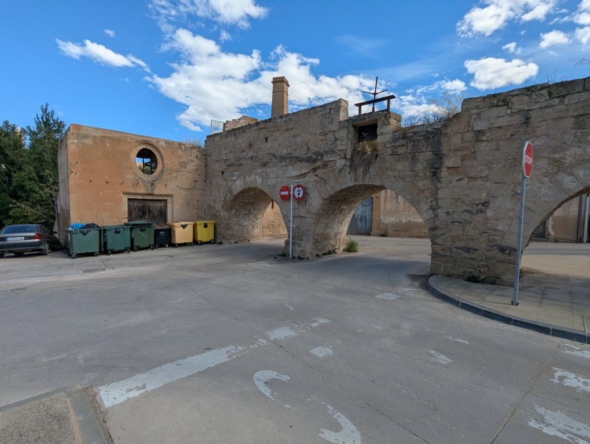 El viejo molino del siglo XIII en Alcañiz.