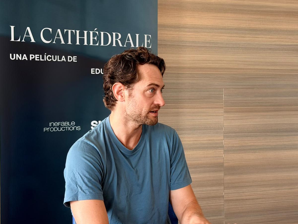 Rodaje de la película La Cathédrale