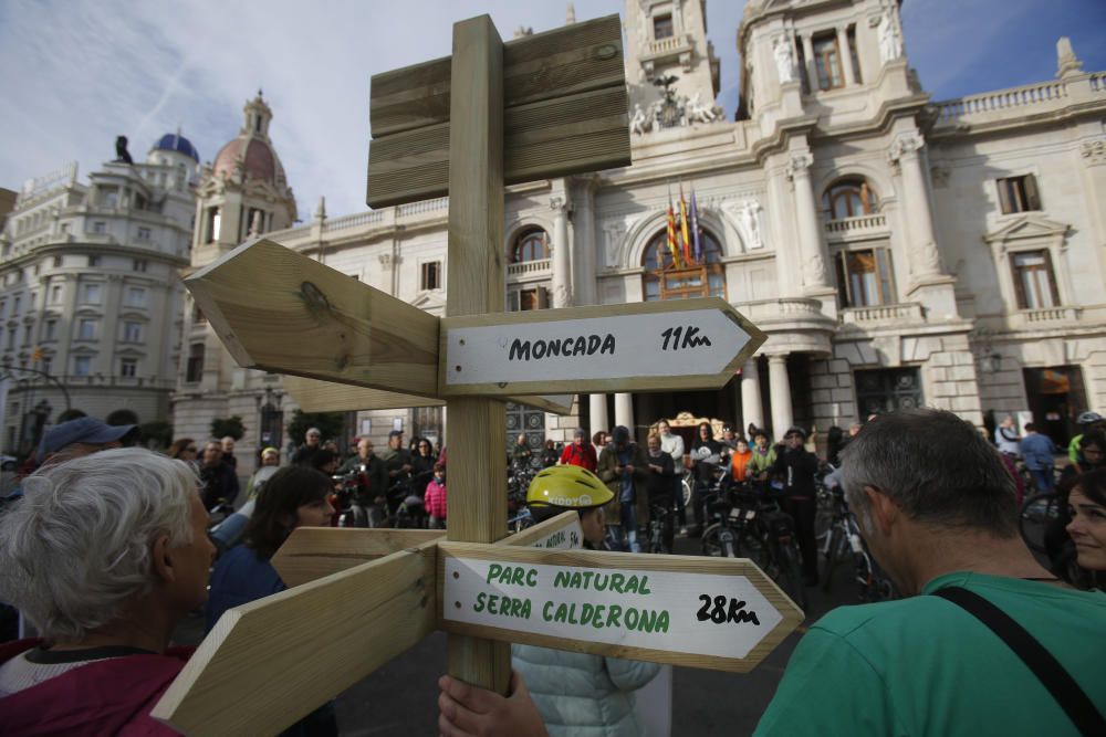 'Bicimanifestación' hasta Burjassot