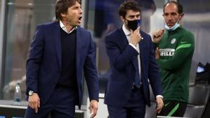 Conte durante su etapa en el Inter