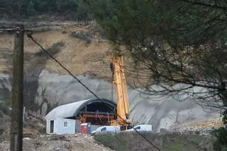 Obras del AVE en la que se produjo el accidente, en San Cibrao das Viñas
