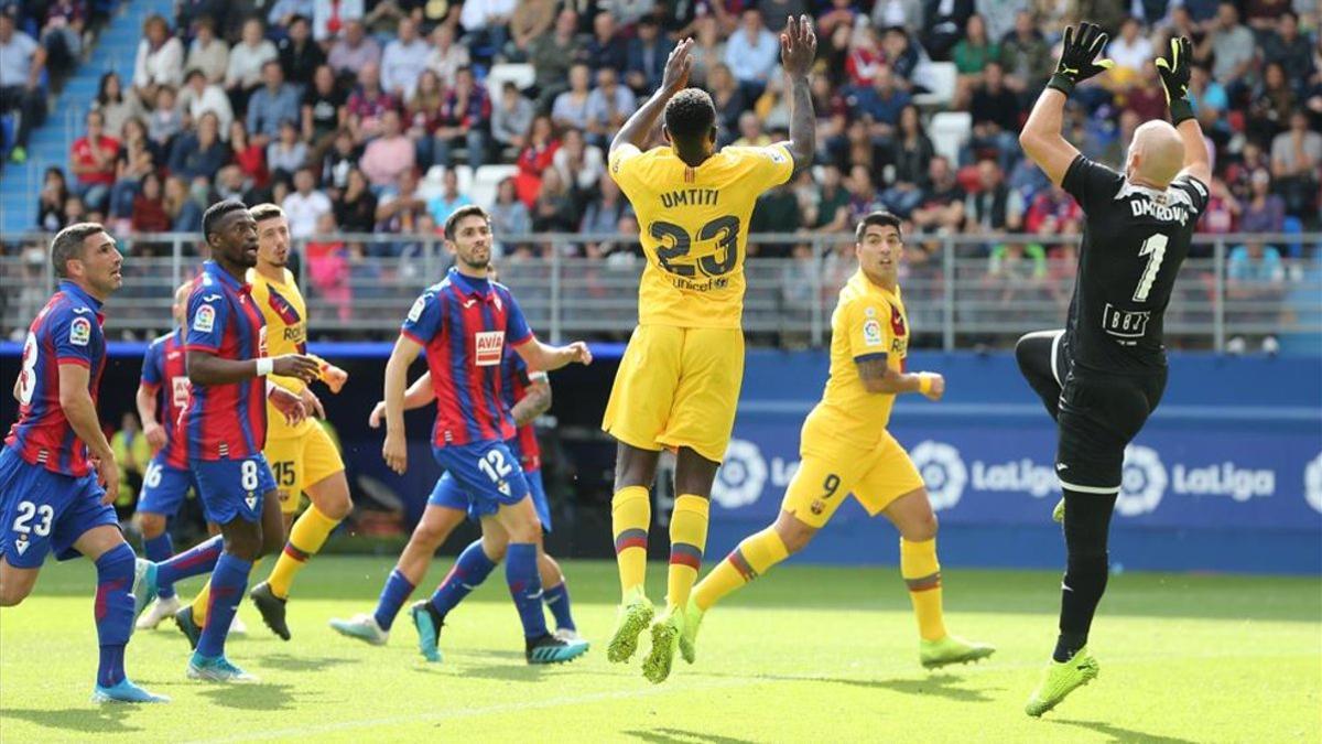 Samuel Umtiti realizó un notable encuentro en Eibar