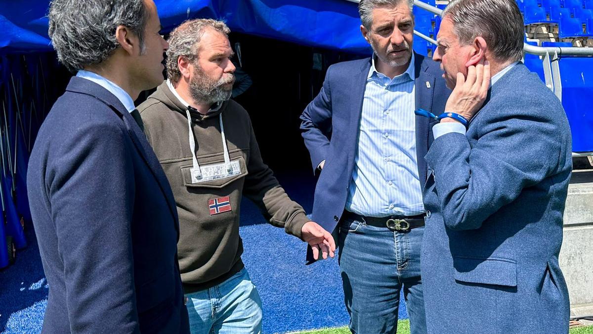 Nacho Cuesta, Hugo Rodríguez, Martín Peláez y Canteli