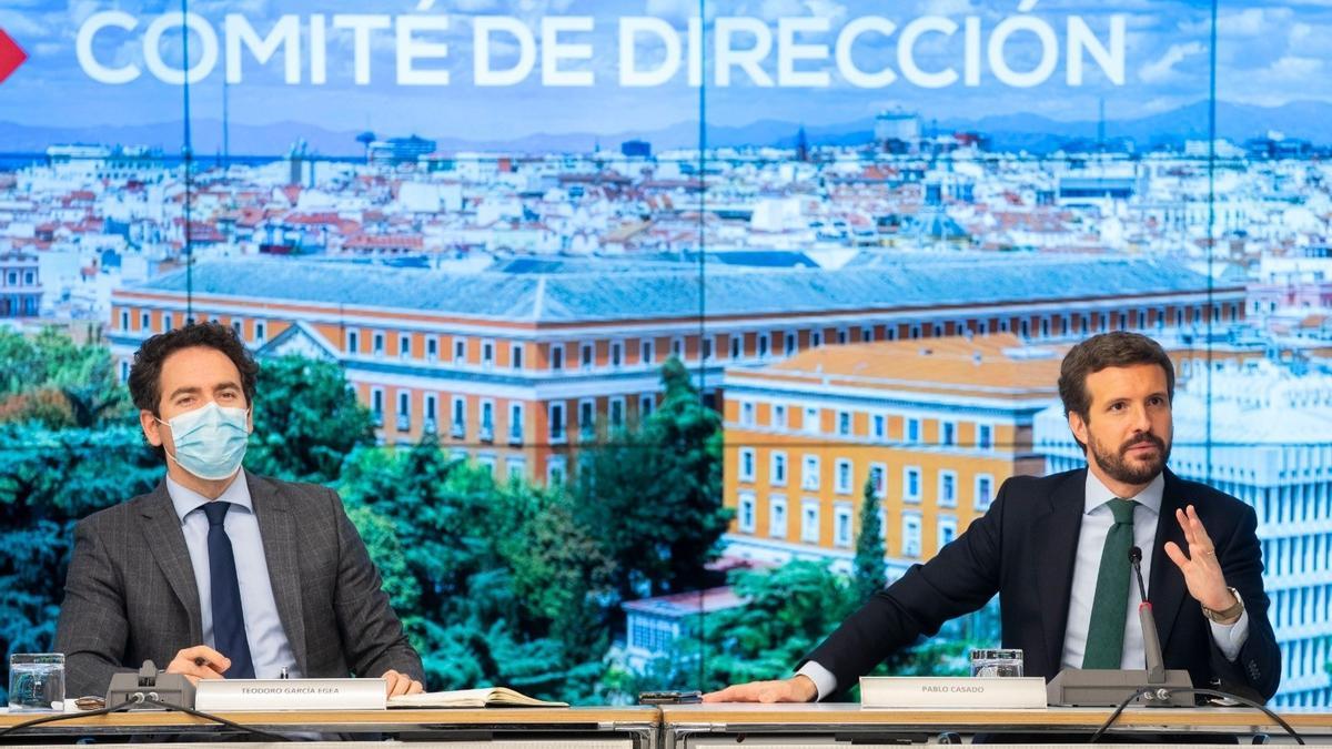 Pablo Casado y Teodoro García Egea.