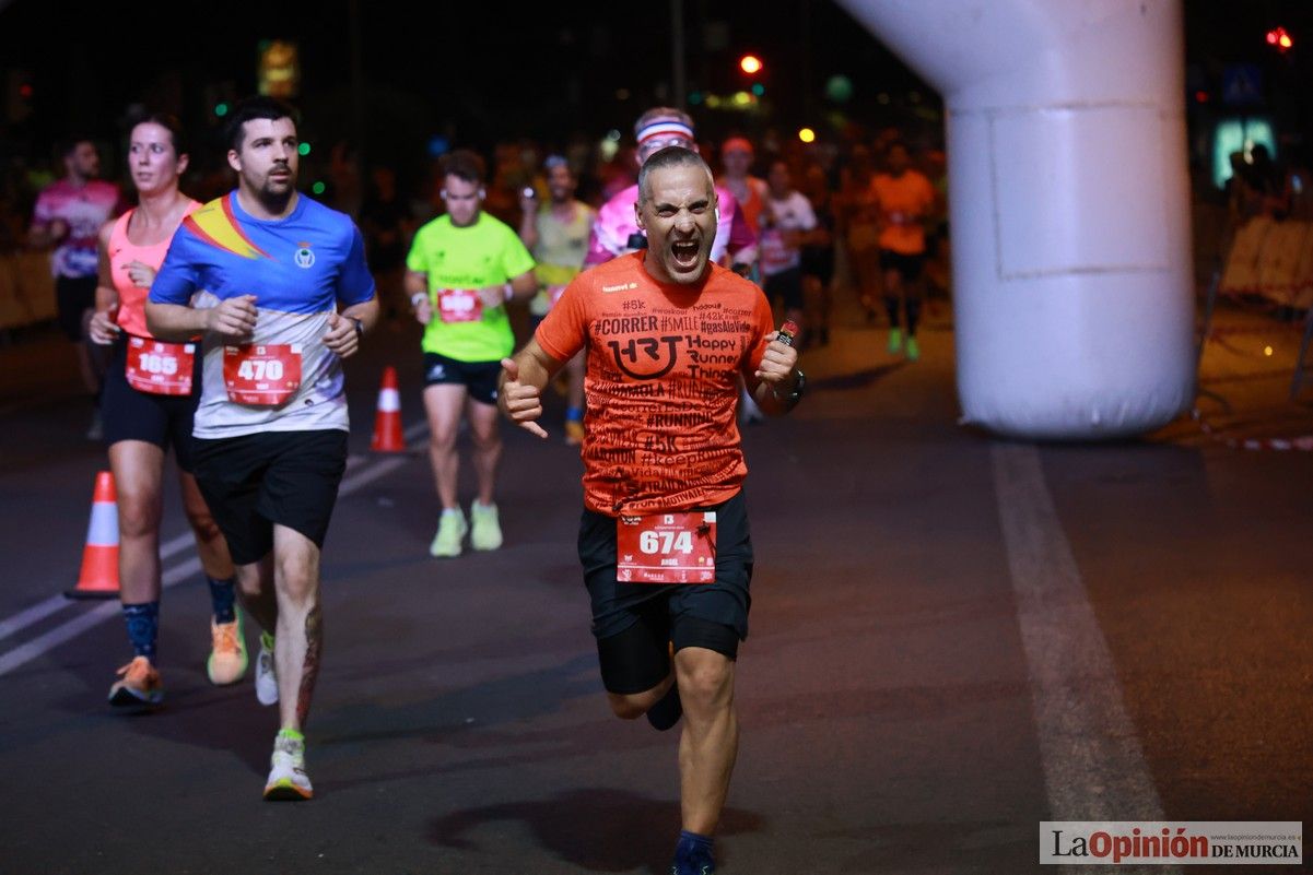 Las mejores imágenes de la carrera nocturna de Murcia