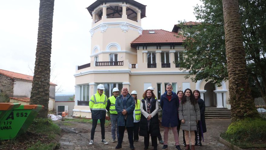Visita a Finca Os Loureiros, sede del futuro Pazo da Cultura de Abegondo