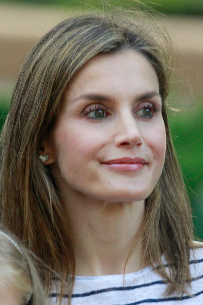 Letizia Ortiz con un maquillaje natural en Marivent