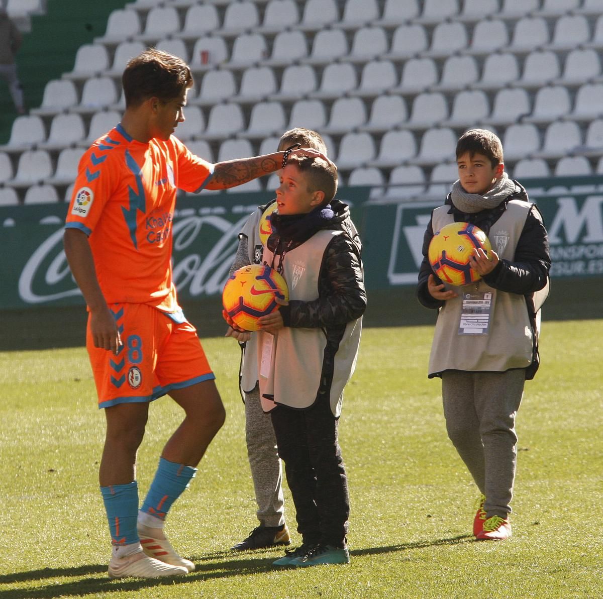 La afición blanquiverde en el Córdoba-Rayo Majadahonda